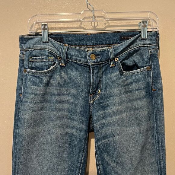 Citizens Of Humanity Womens Elle 064 Stretch Low Waist Bootcut Jeans Size 27 Y2K - Picture 2 of 9